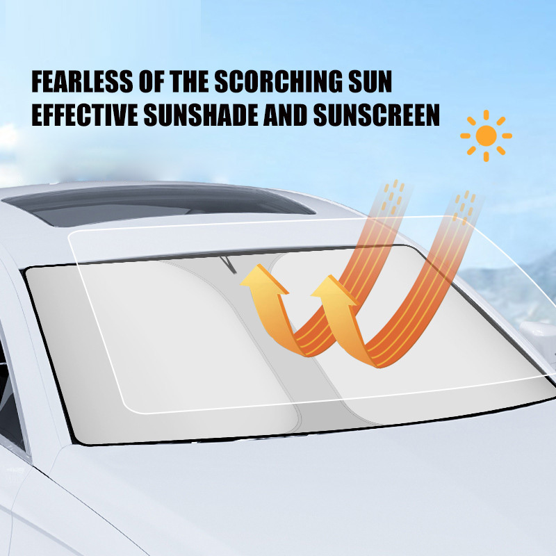 Custom Car Sunshades Foldable UV Blocking Car Umbrella Car Front Windshield Protector For Kids For Trucks