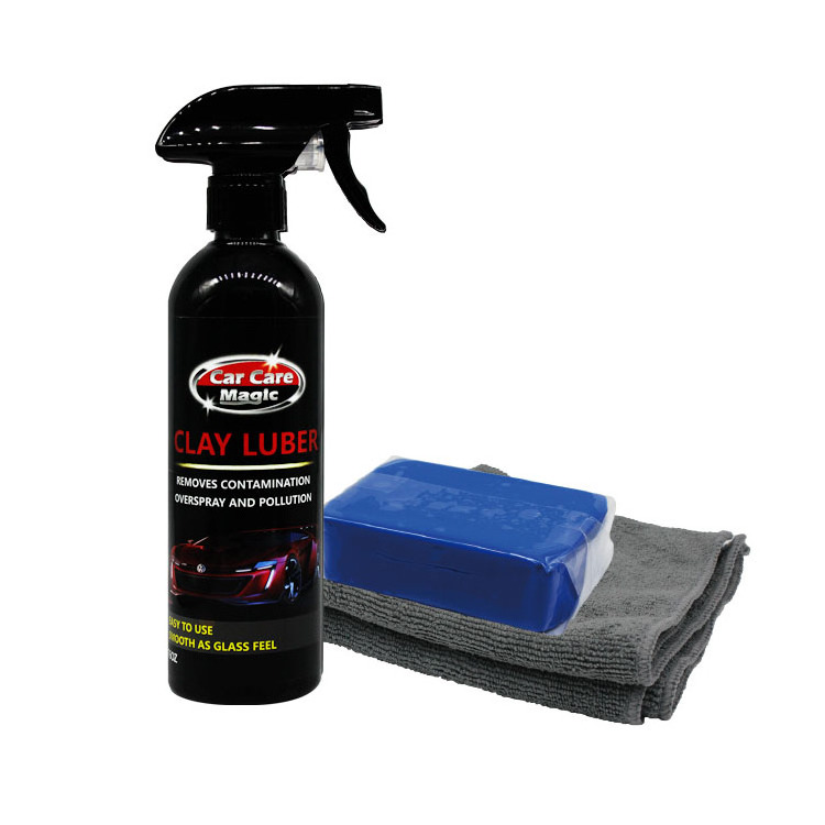 473ml contains clay block microfiber clothsclay impression kit smooth as glass Water Based Lubricant for Clay Bar