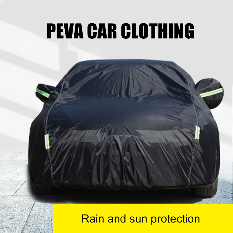 Waterproof Aluminium Cotton PEVA Automatic Car Cover Heat UV Resistant Exterior Car Accessories Customized Outdoor Car Cover