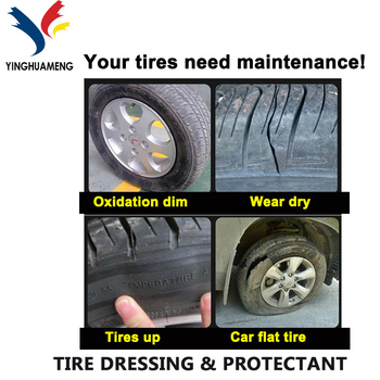 Preparation of automobile tire care agent with water borne tire wax 500ml polishing coating