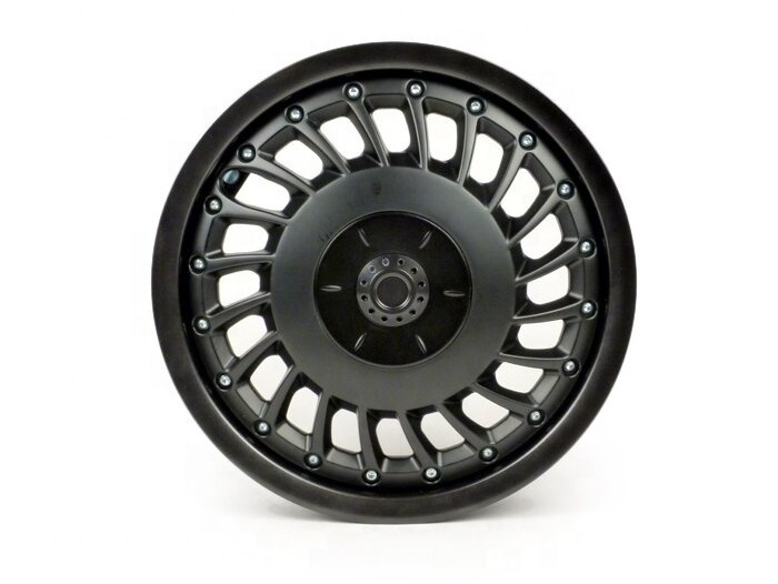 12 inch Pair of wheel rims black rim hub for Vespa