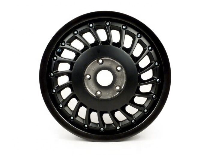 12 inch Pair of wheel rims black rim hub for Vespa