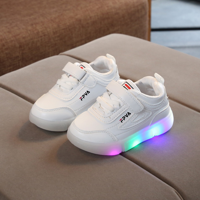 Children spring autumn casual Baby LED Luminous sole kids sneakers walking style Girls and boys flashing lights for shoes