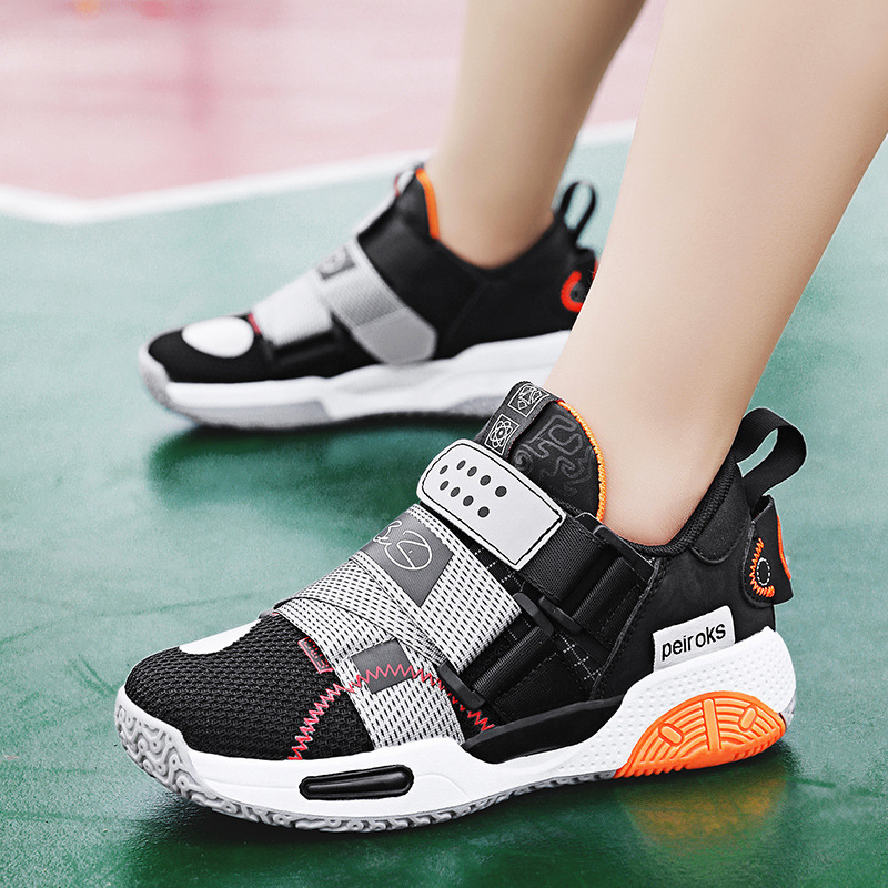 2022 New Arrival lightweight children Fashionable basketball shoes autumn winter mesh breathable kids Cheap tennis shoes