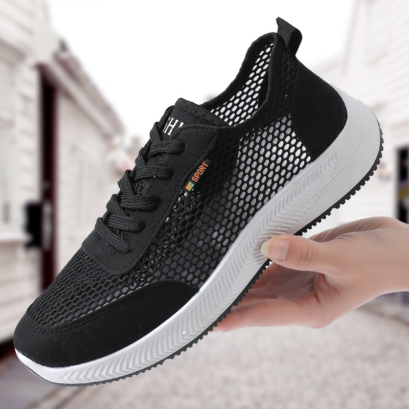 Men's Walking Style of Casual Shoes Slip On Mesh Running Sneakers Light Breathable Zapatillas Sport Zapatos Schuhe Footwear