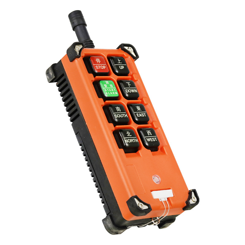 FSK AC380V 8 Buttons 433MHz Universal Wireless Learning Code Transmitter and Receiver Industrial Remote Control For Crane