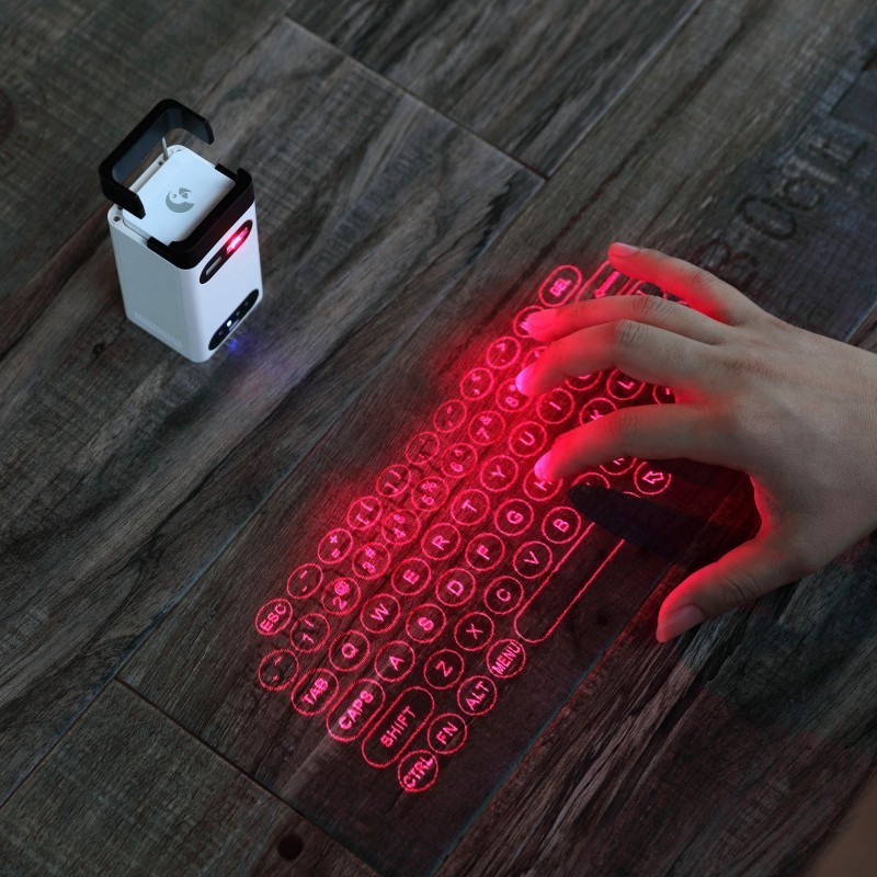 Mini Bluetooth Wireless Virtual Laser Projection Keyboard with Mobile Power Supply Function Mobile Phone Bracket Other Standard