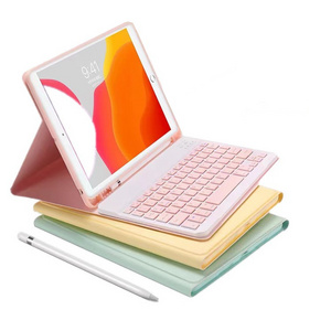 For 10 Generation Ipad Keyboard Cover With Pencil Holder Stand Folio Protect Keyboard Case For Ipad 10th Gen 10.9 Inch 2022