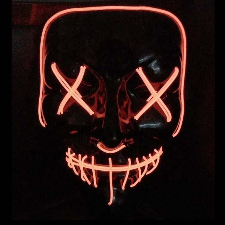 Promotional el led light mask for halloween