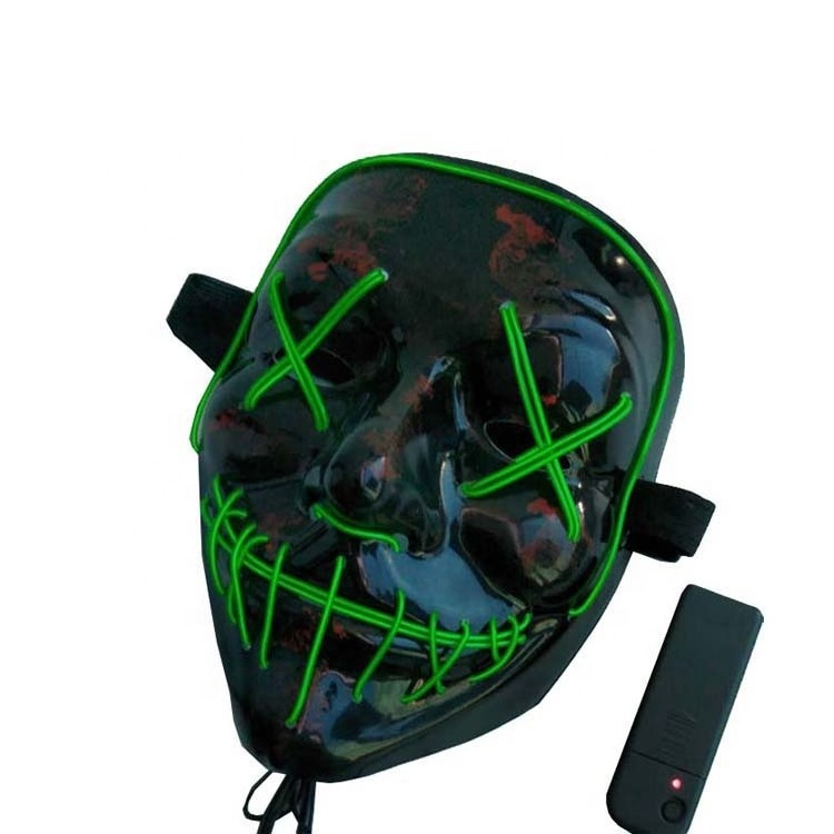 Promotional el led light mask for halloween