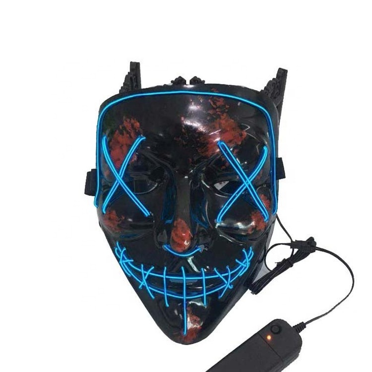 Promotional el led light mask for halloween