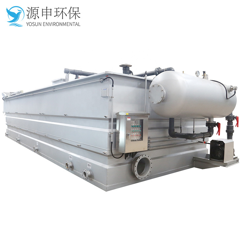 solid liquid separator daf system dissolved air flotation wastewater SS COD BOD reducing machine