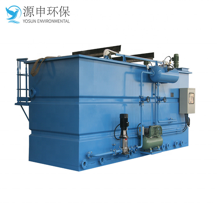 solid liquid separator daf system dissolved air flotation wastewater SS COD BOD reducing machine