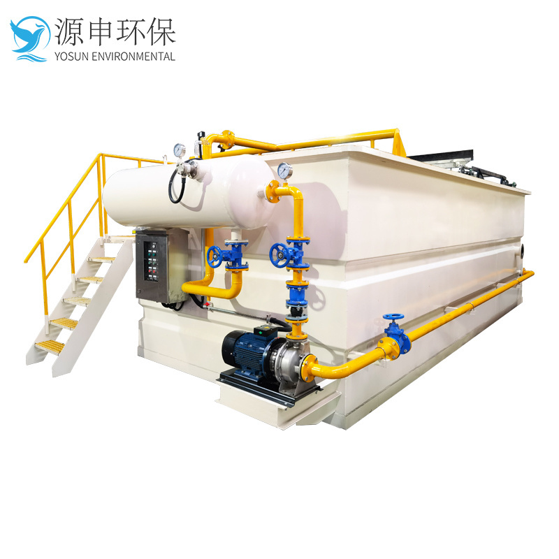 solid liquid separator daf system dissolved air flotation wastewater SS COD BOD reducing machine