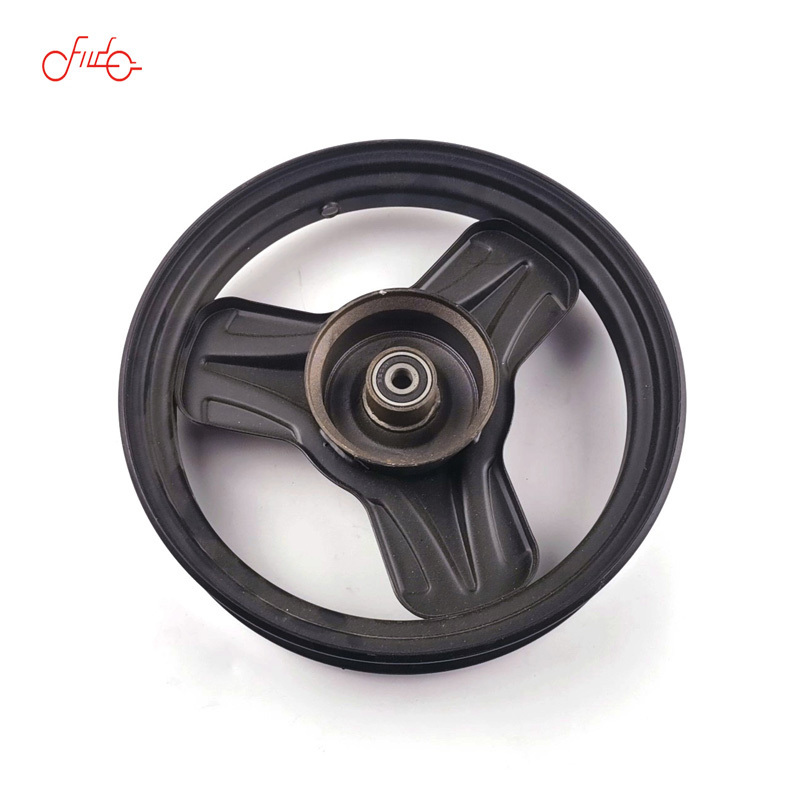 China High Quality 14 inch 2.5 front wheel steel rim battery car vacuum tire iron ring drum brake wheel for electric motorcycle