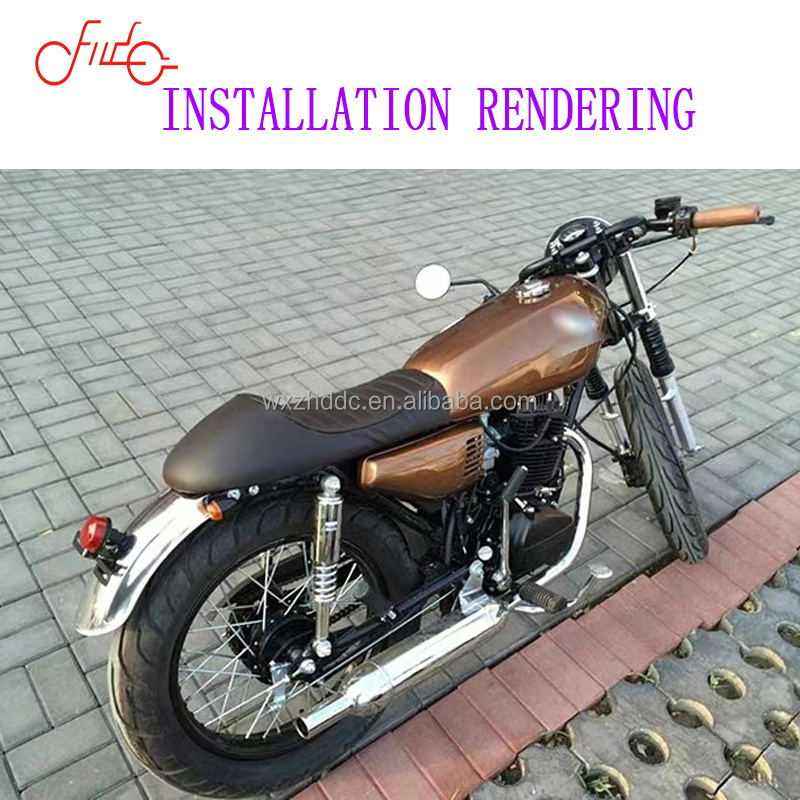 Wholesale High Quality Black Motorcycle Cafe Racer Seat Custom Vintage Hump Saddle Flat pan Retro Seat  For CB400 CL200 XJ650