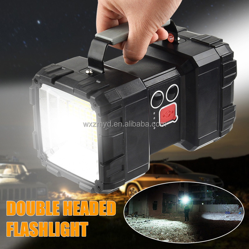 XHP70 High Power LED Flashlightes Usb Charging Power Bank Double Head Searchlight Handheld Flashlight Work Spotlight