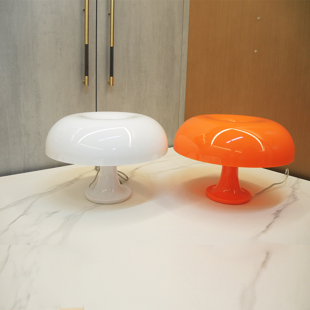 Modern Italy Designer LED Mushroom Table Lamp for Hotel Bedroom Bedside Living Room Decoration Lighting Minimalist Desk Lights