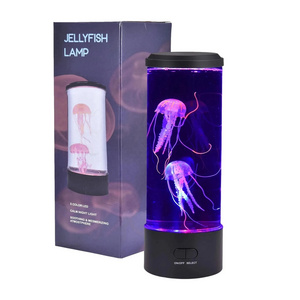 LED Fantasy Jellyfish Lamps Color Changing Jellyfish Lava Tank Aquarium Lamp USB Battery Power Relaxing Mood Night Light