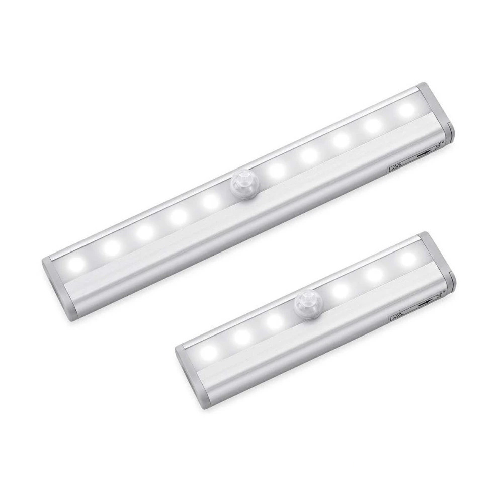 LED Closet Light Motion Activated Cordless Under Cabinet Kitchen Stairs Motion Sensor Light 6/10 LED Motion Sensor Night Lights