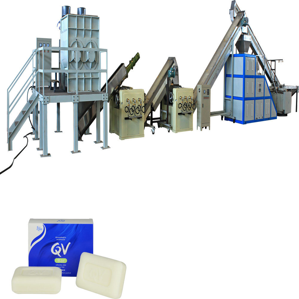 laundry bar soap making machine, bar soap finishing line from soap noodles, laundry soap price from China manufacturer