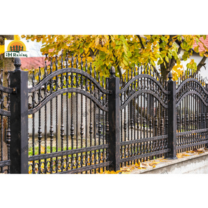 popular design decorative wrought iron fence steel fence metal fence