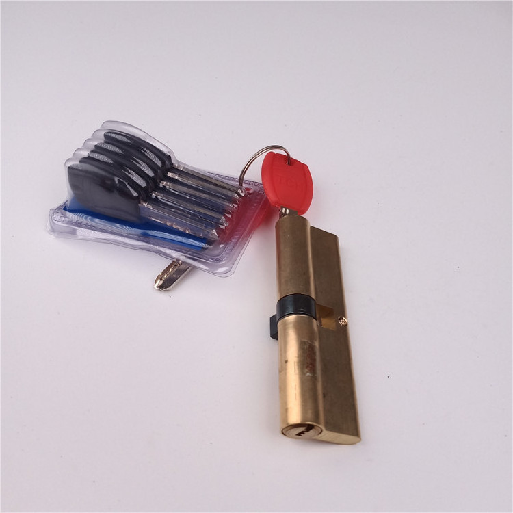 85mm Double Open Brass key Cylinder Lock Door Brass Lock Cylinder