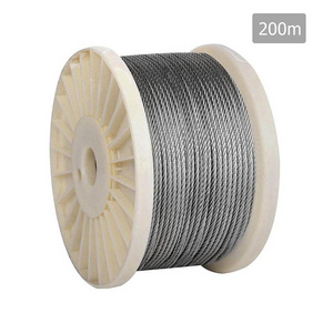 Coated Lock Wire Slings Wire Rope Braid Loop Stainless Steel 1*7 Galvanized within 7 Days Stainless Steel Cable 316 Sus 304 Rope