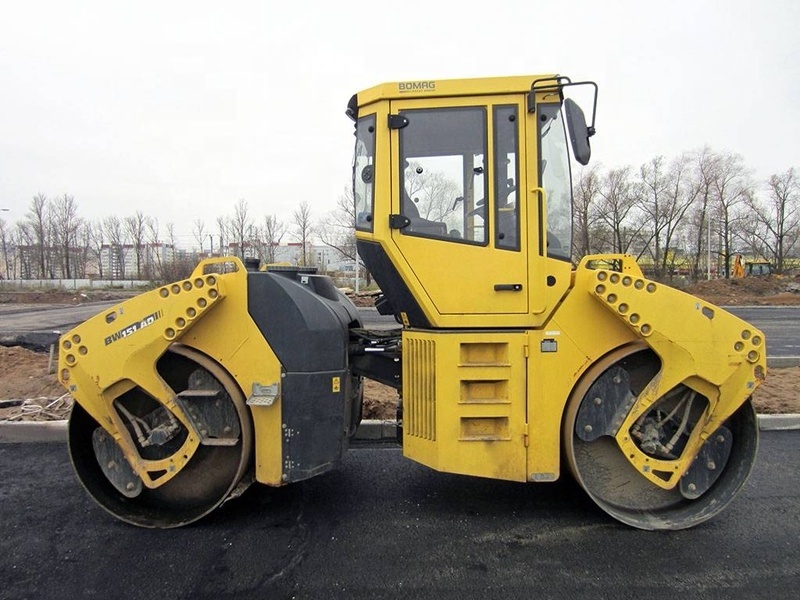 Hot Selling BOMAG BW 202 203 AD-4 Used Road Roller Asphalt Compaction Vibrating Small 13 Ton Double Drum Tandem Rollers For Sale