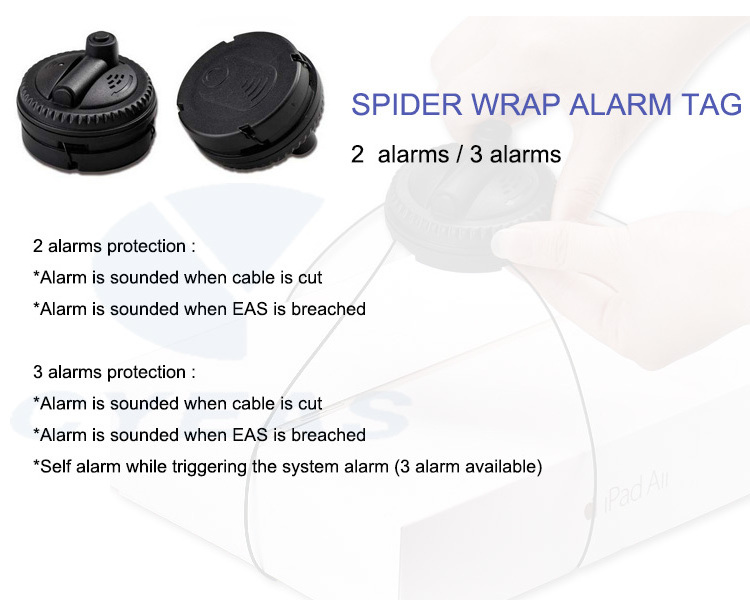 Eas System Anti-theft Alarm Device Box Wrap Spider Tag Retail Case Security Customizable