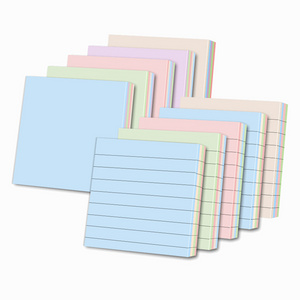 Colorful Simple Rules Horizontal Line Sticky Notes Office Memo Pad Memo Paper Creative Notes