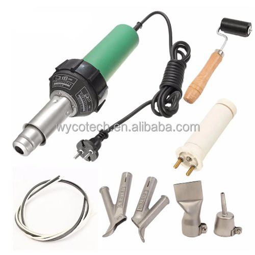 1600W Plastic Welding Hot Air Gun with 2Pcs Speed Welding Nozzle and Extra HE Rod Welding