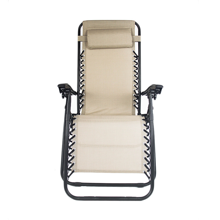 Recliners Adjustable Sun Beach Folding Lounge Chair Lounger Zero Gravity Recliner Chair With Canopy