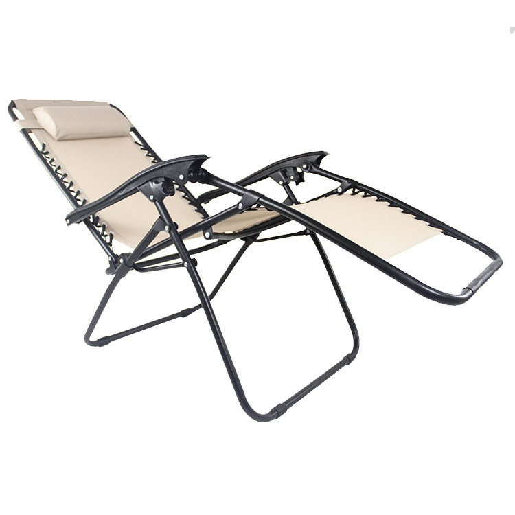 Recliners Adjustable Sun Beach Folding Lounge Chair Lounger Zero Gravity Recliner Chair With Canopy