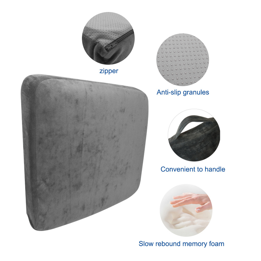 Seat Cushion Pad for Bariatric Overweight Users Firm Memory Foam Seat Cushion Pillow For Office Chair And  Wheelchair