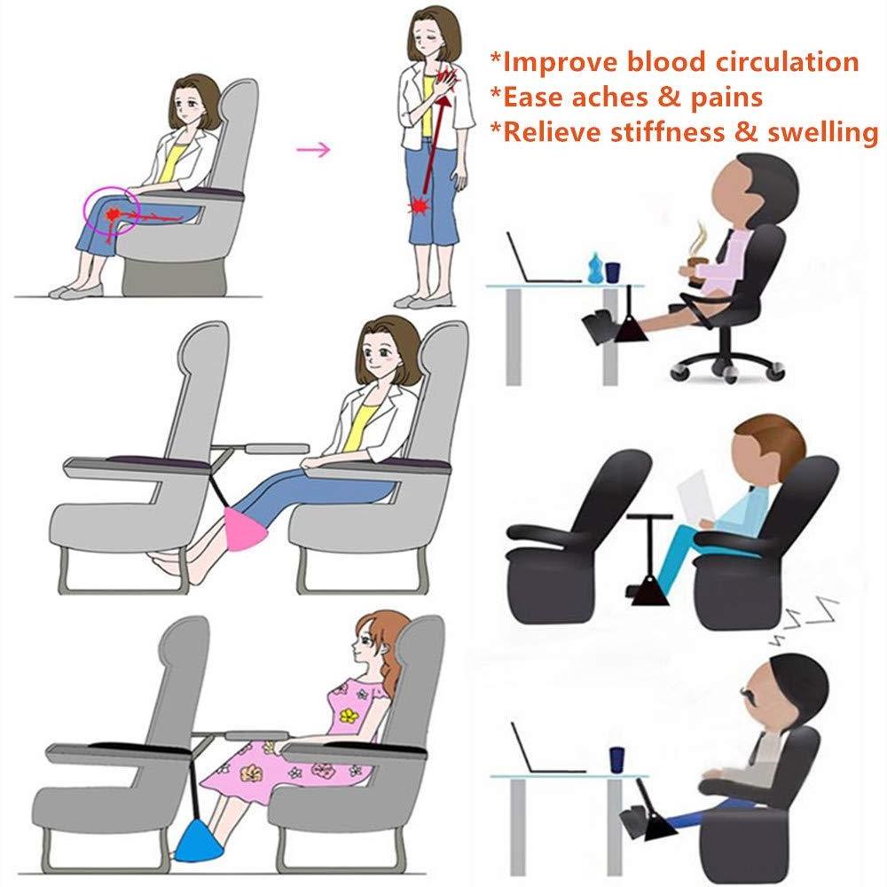 Airplane Footrest Travel Footrest Foot Hammock for Flight Bus Train Office Home Prevents Stiffness and Swelling for Long Flight