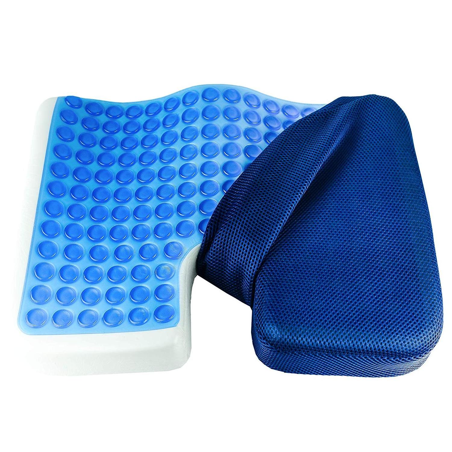 Cooling GEL Hemorrhoid Massage Cushion Seat in Home Office Outside Memory Foam Gel Seat Cushion