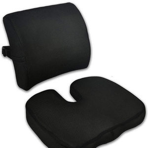 Seat Cushion Coccyx Orthopedic Memory Foam and Lumbar Support Pillow or Cushion