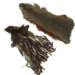 Fly Fishing Squirrel Fur Whole Squirrel Skin Natural Thick Hair Zonker Strip Nymphs Lure Dubbing Fly Tying Materials