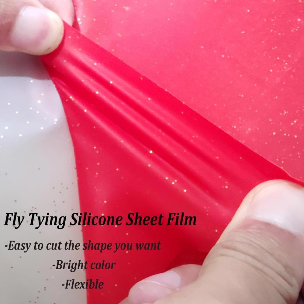 Fly Tying Silicone Sheet Film Material For Saltwater Fishing Jig Hook Silicone Streamer Skirt Lure Making Material