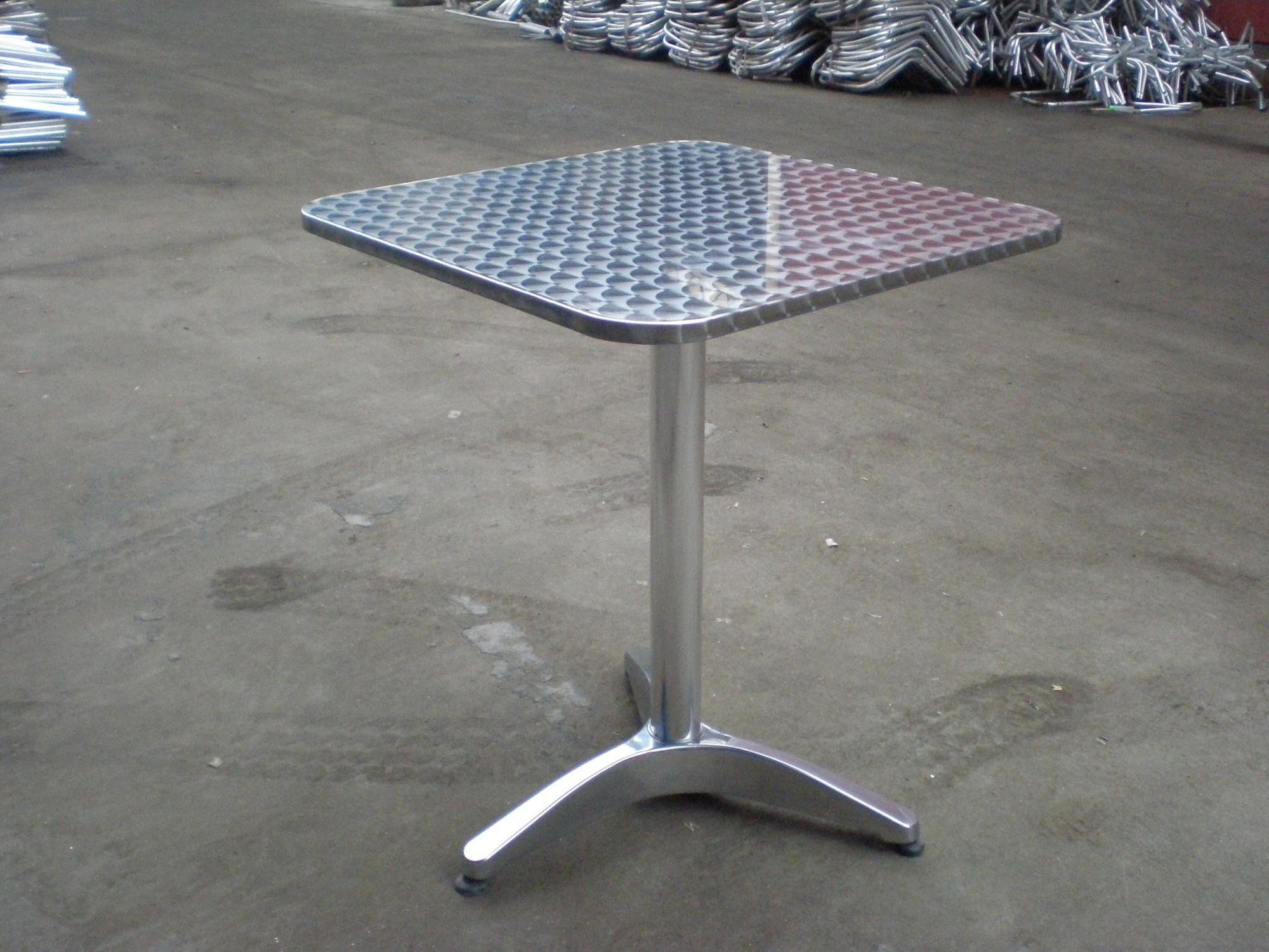 aluminum  stainless steel folding round square outdoor garden patio dining table