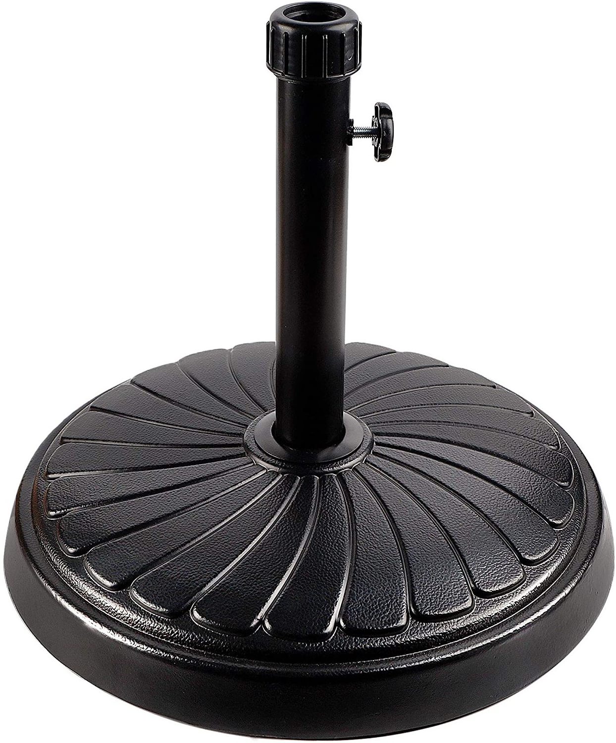 Fillable Patio Umbrella Base Stand, Umbrella Stand Round Base, Water & Sand Filled Parasol Base