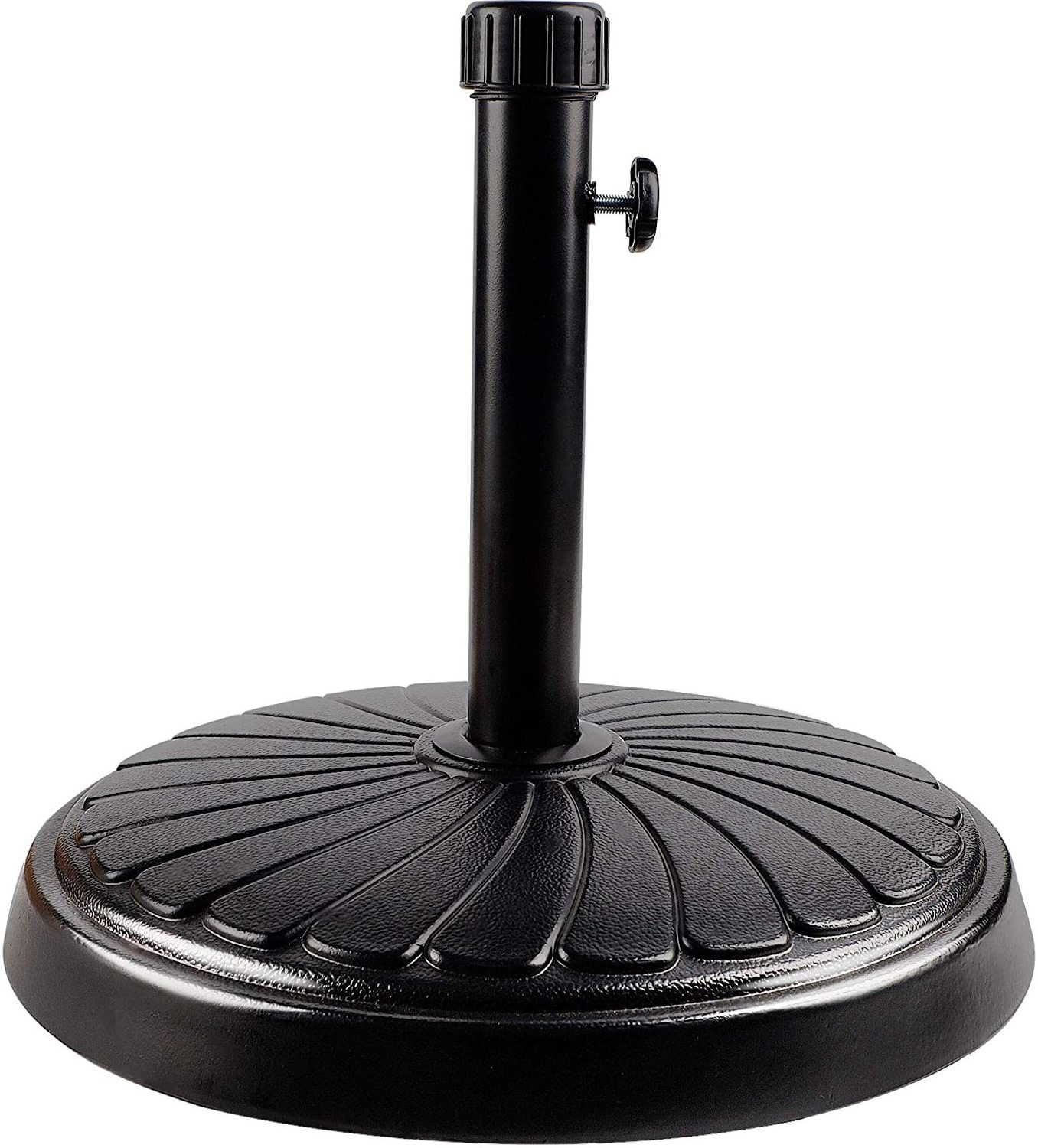 Fillable Patio Umbrella Base Stand, Umbrella Stand Round Base, Water & Sand Filled Parasol Base