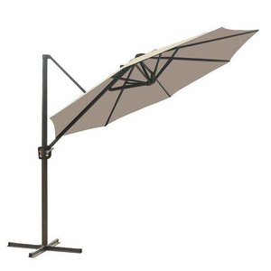 10 ft Cantilever  Outdoor Patio Umbrella with Base Stand Rotate and Tilt Mini Roma parasol garden patio aluminum