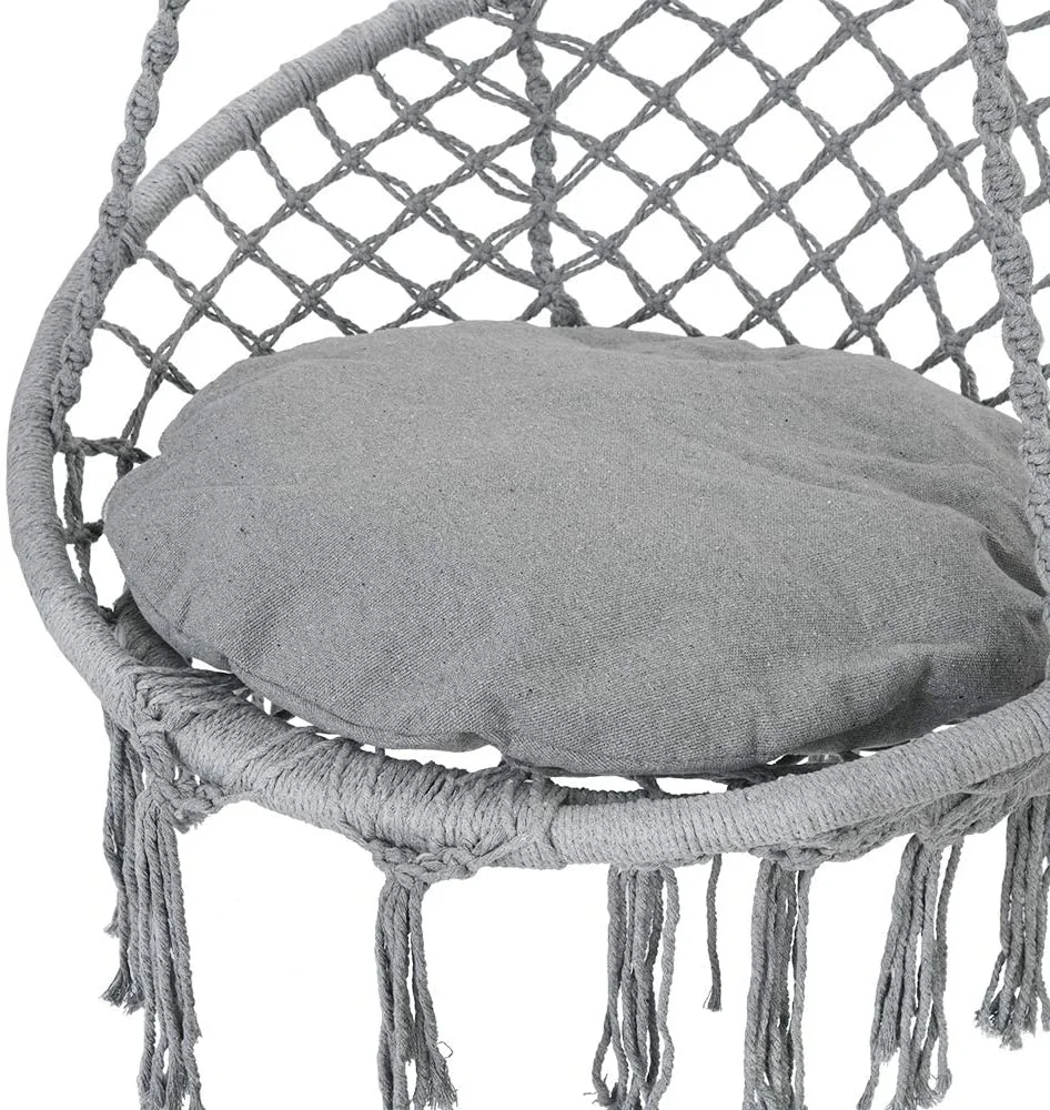 Hammock Chair  Swing, Hanging Cotton Rope hanging  garden outdoor indoor  Chair lounge