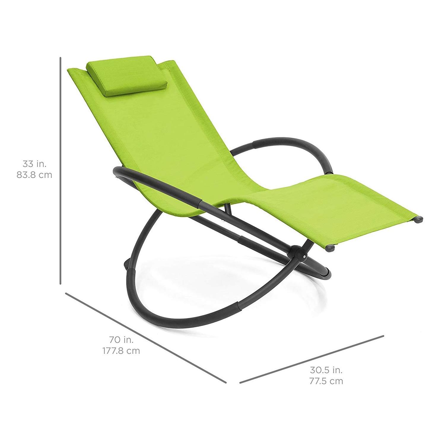 swing  garden outdoor patio recliner zero gravity KD rocking lounger lounge rocking chair