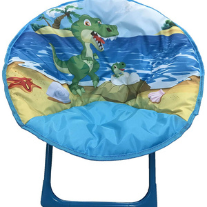 Folding Camping Moon Saucer Chair with Suede Pad  Comfortable Kids  for Indoor and Outdoor Beach