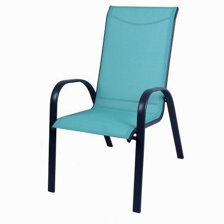 patio outdoor garden stacking dining  sling chair