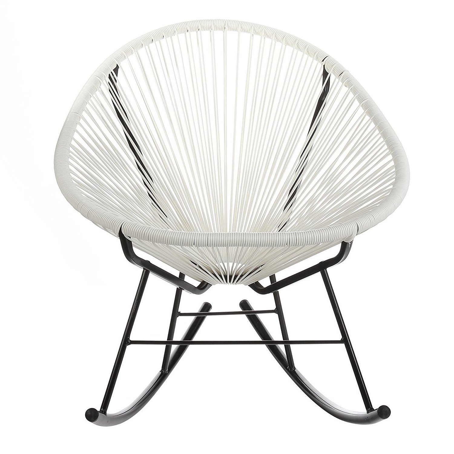 outdoor garden patio Acapulco rattan wickerBasket Rocking Chair