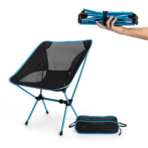 Portable lightweight aluminum Compact Backpacking for Outdoor Travel picnicFolding Camping chair